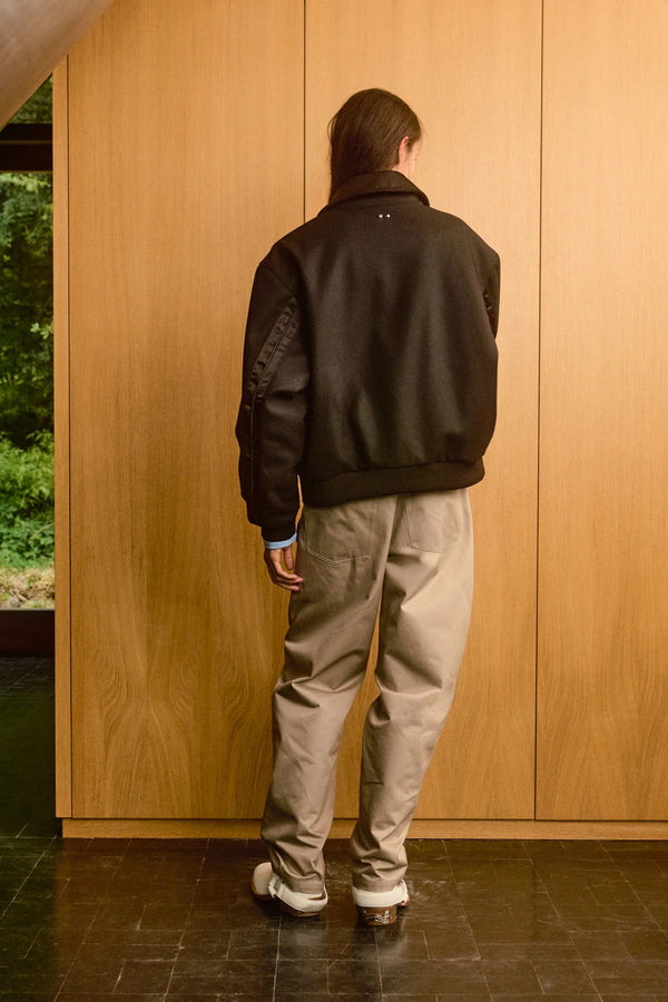 Wool and Nylon Bomber Jacket