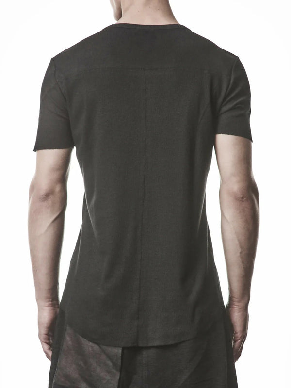 THOM KROM Raw Edge Rib T-Shirt