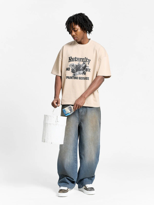 RETERNITY PAINTING SERVICE T-SHIRT SAND