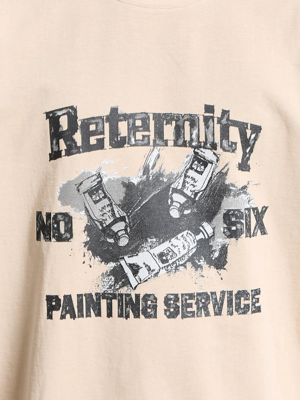RETERNITY PAINTING SERVICE T-SHIRT SAND