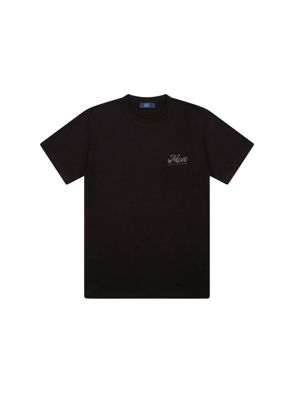 MOVE - BLACK SOLID COLOR T-SHIRT