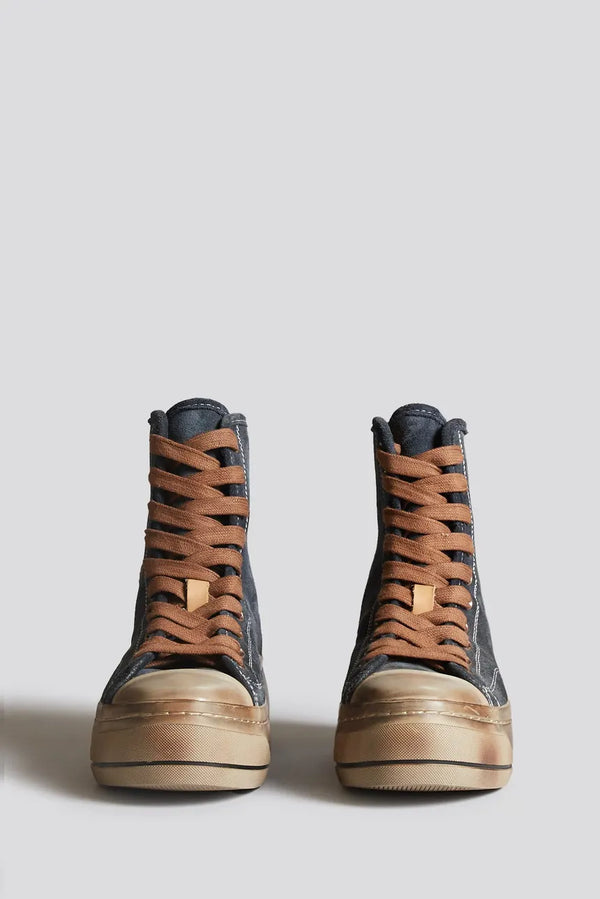 R13 - DISTRESSED TALL KURT - WASHED NAVY SUEDE