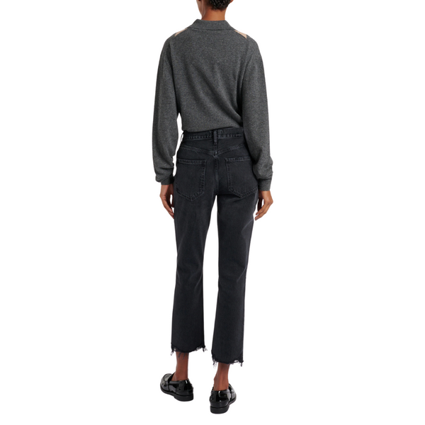 AGOLDE Riley High Rise Straight Crop Jean - Hitch